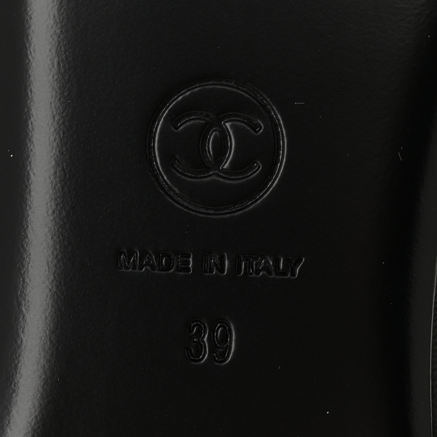 Chanel Lambskin Mary Jane Flats 39 Black 7 of 10