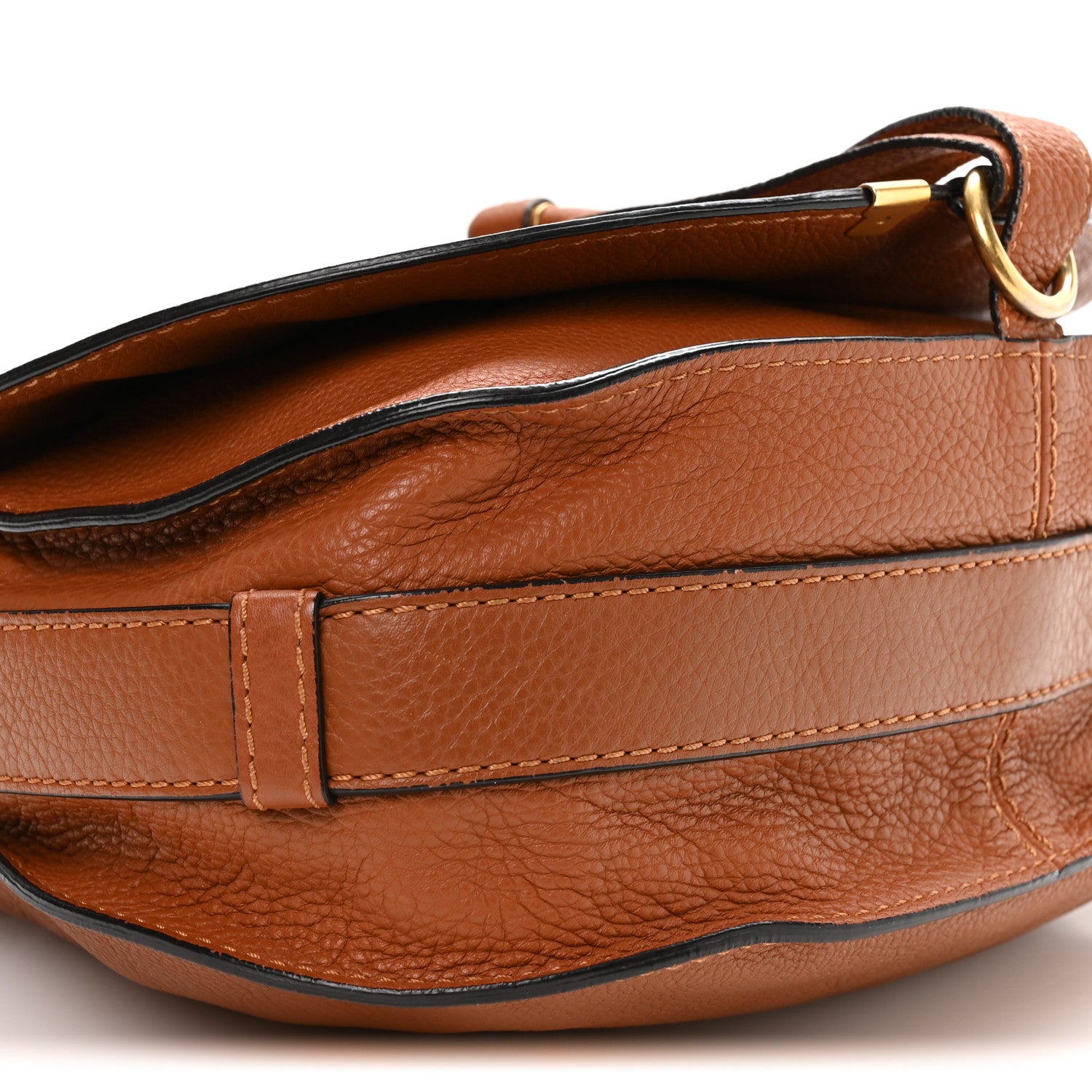 Chloe Calfskin Medium Marcie Round Crossbody Bag Tan 10 of 11
