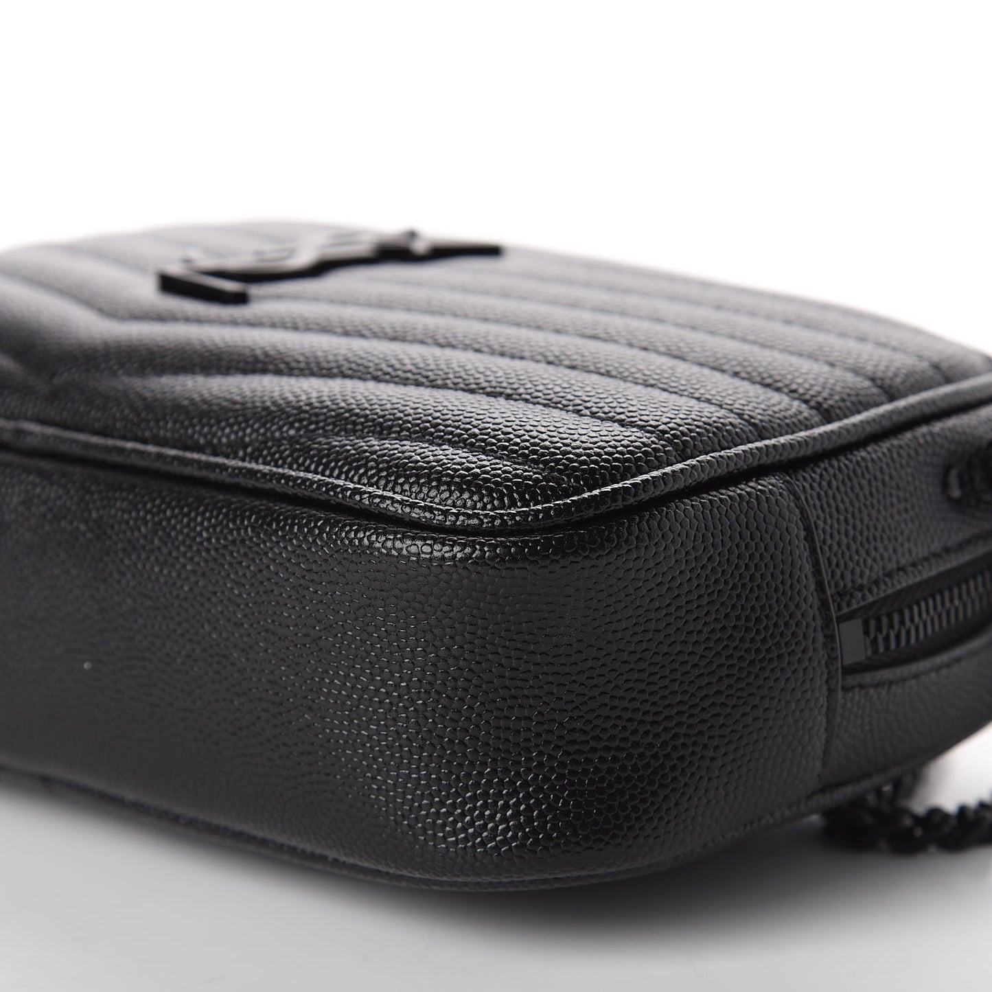 Grain De Poudre Matelasse Monogram Mini Lou Camera Bag Black
