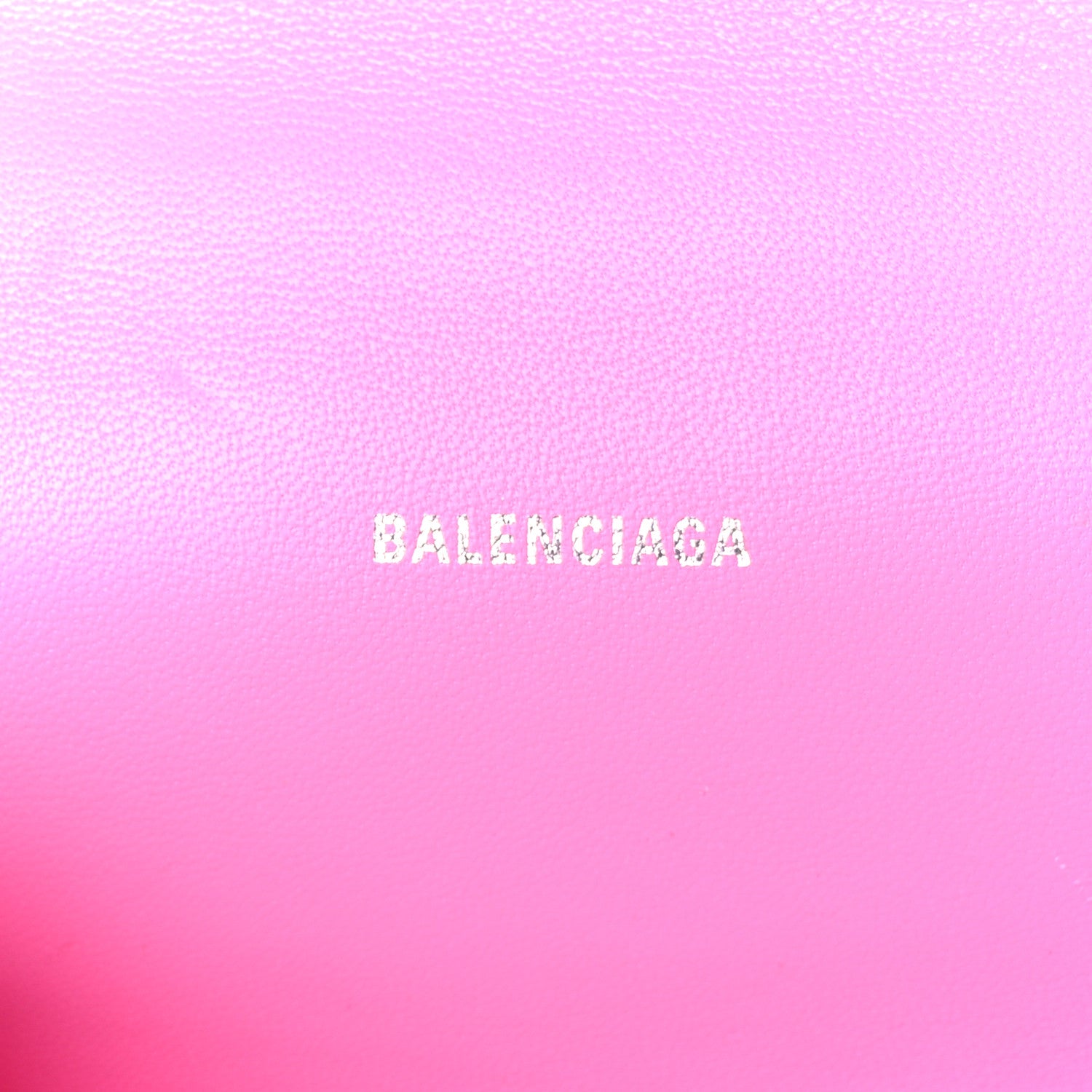 Balenciaga Shiny Calfskin Crocodile Embossed Hourglass Top Handle Bag XS Baby Pink 6 of 10