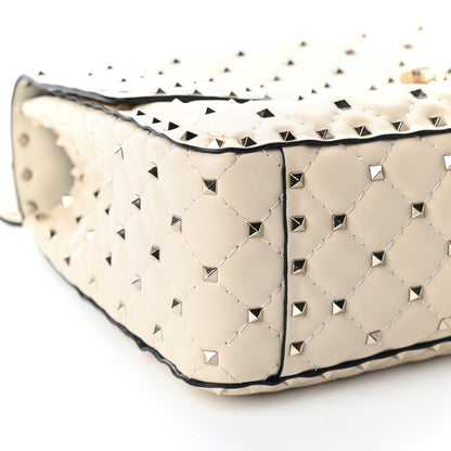 Valentino Garavani Nappa Maxi Rockstud Spike Shoulder Bag Light Ivory 7 of 8