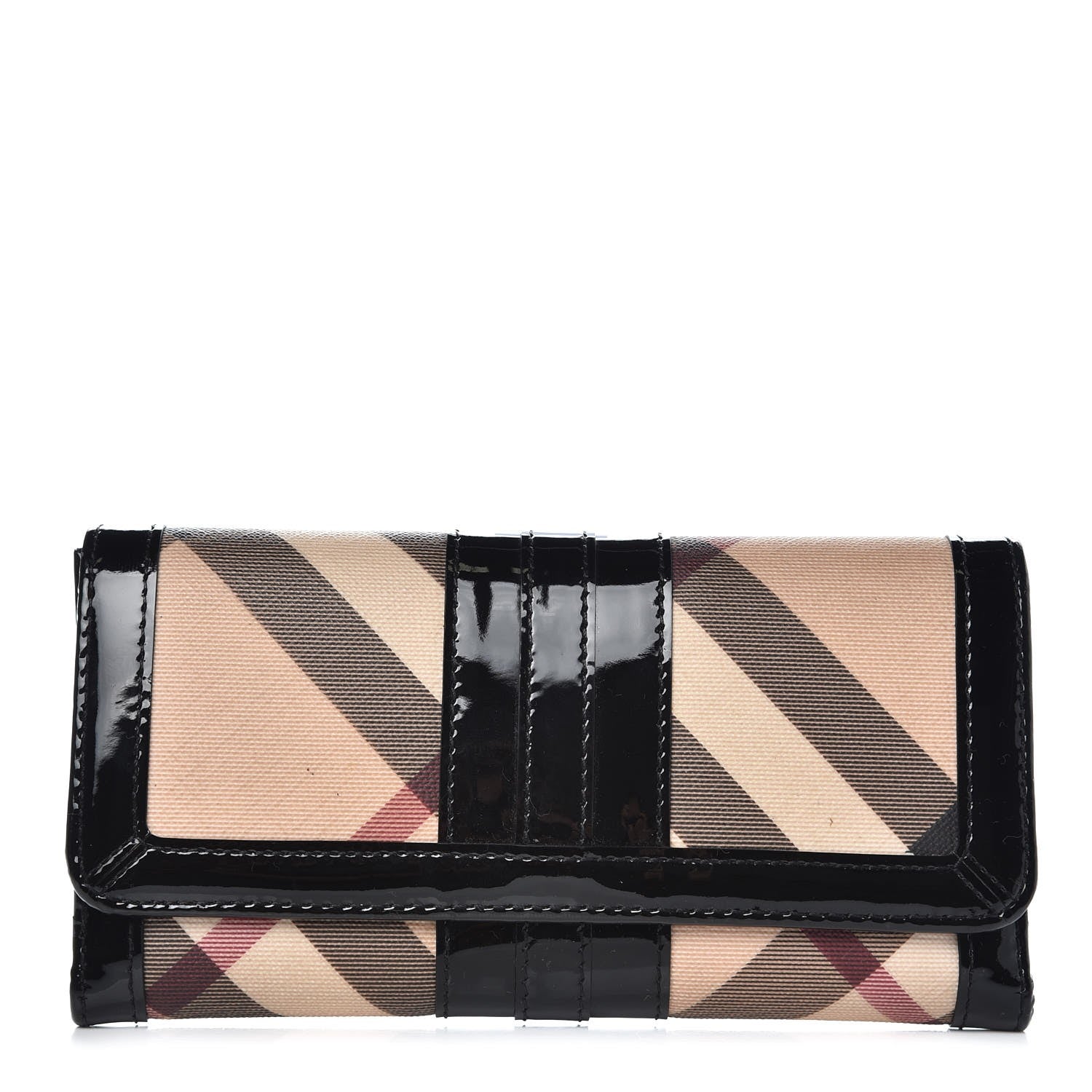 Burberry Nova Check Penrose Continental Wallet Black 1 of 8