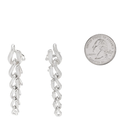 Tiffany Sterling Silver Forge Drop Link Earrings 2 of 5