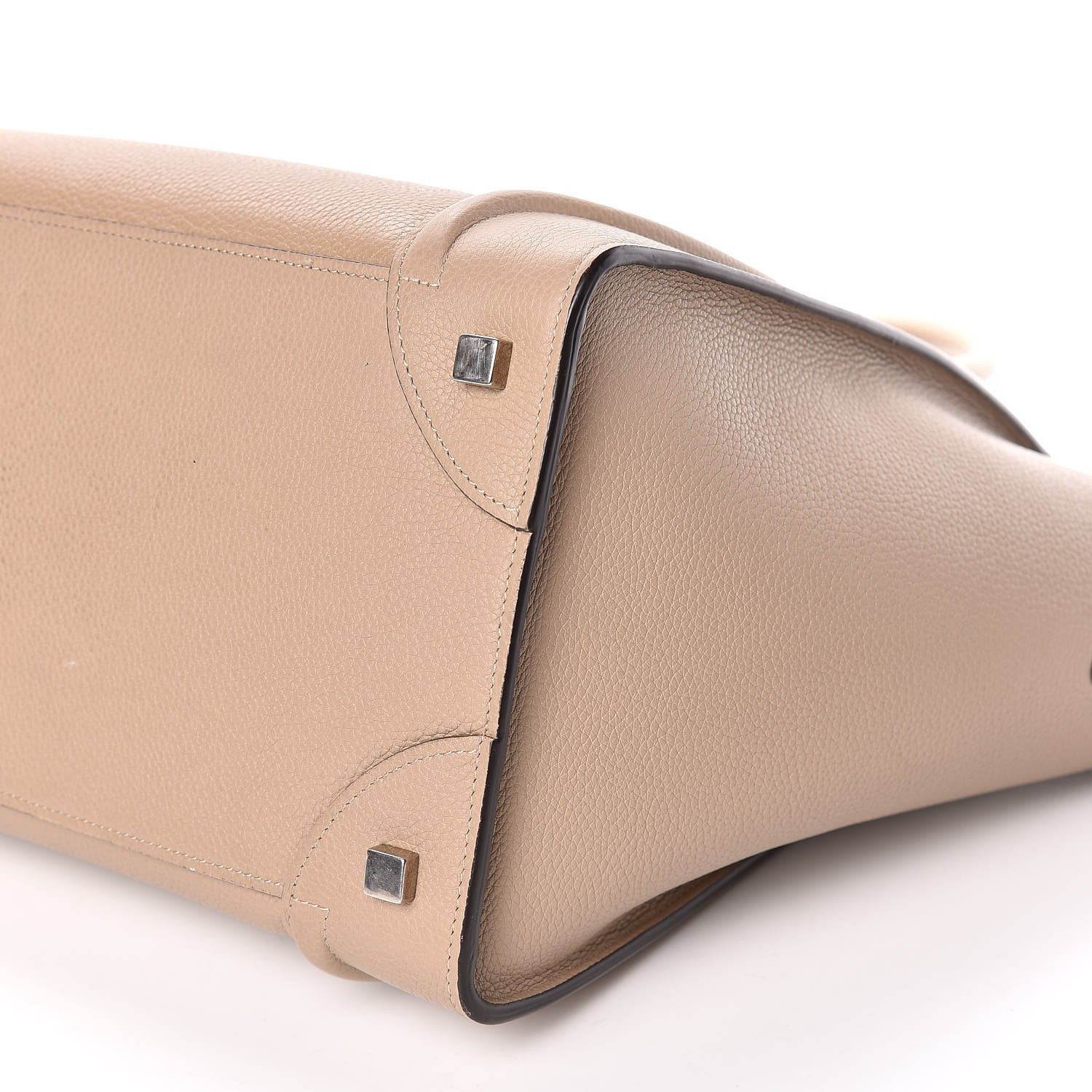 Celine Drummed Calfskin Mini Luggage Dune 12 of 12