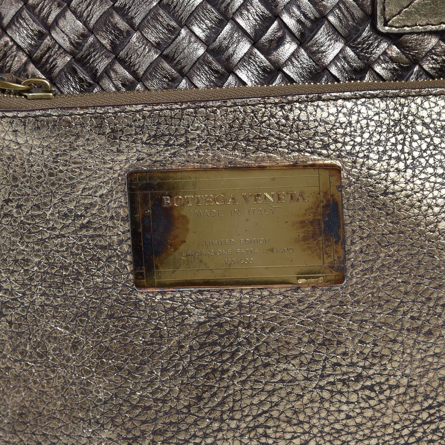 Bottega Veneta Intrecciato Medium Cabat Platino Ossidato 9 of 9