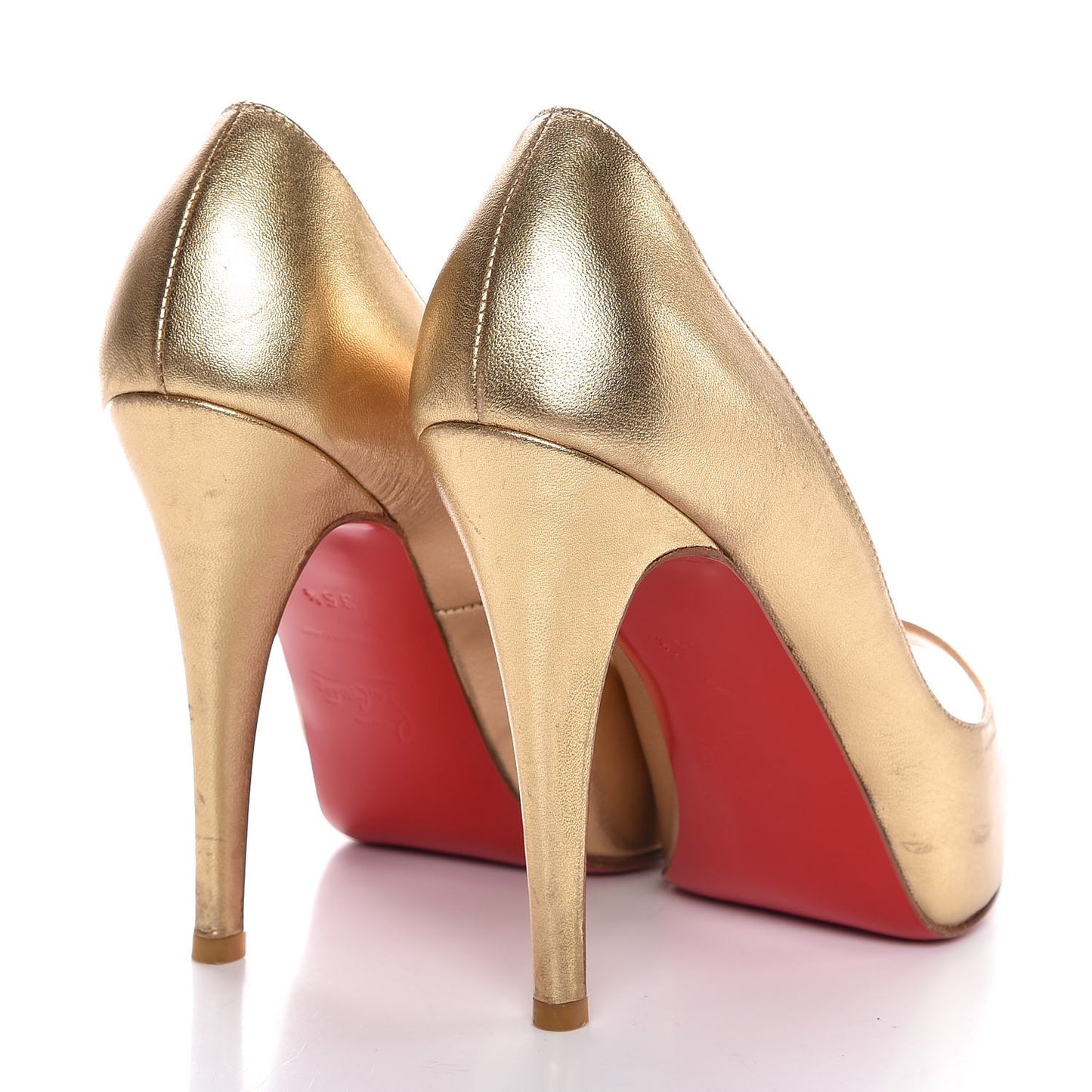 Metallic Nappa Very Prive 120 Pumps 35.5 Light Gold