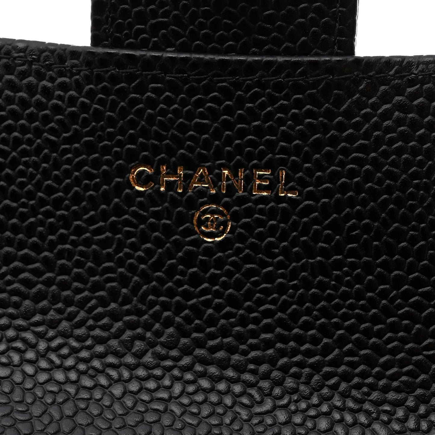 Caviar Quilted Long Flap Wallet Black