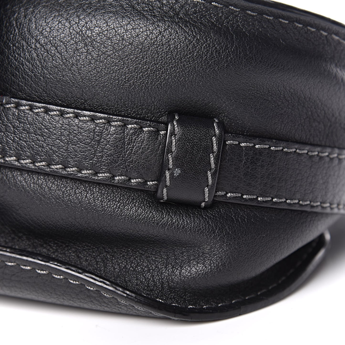 Calfskin Mini Marcie Round Crossbody Bag Black
