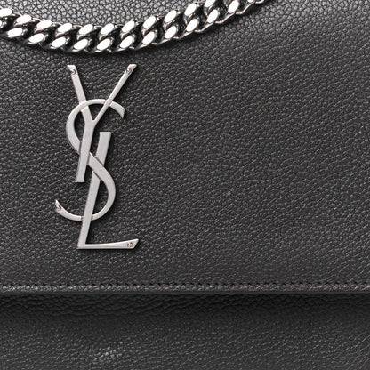 Saint Laurent Grained Calfskin Medium Monogram Sunset Fog 10 of 12