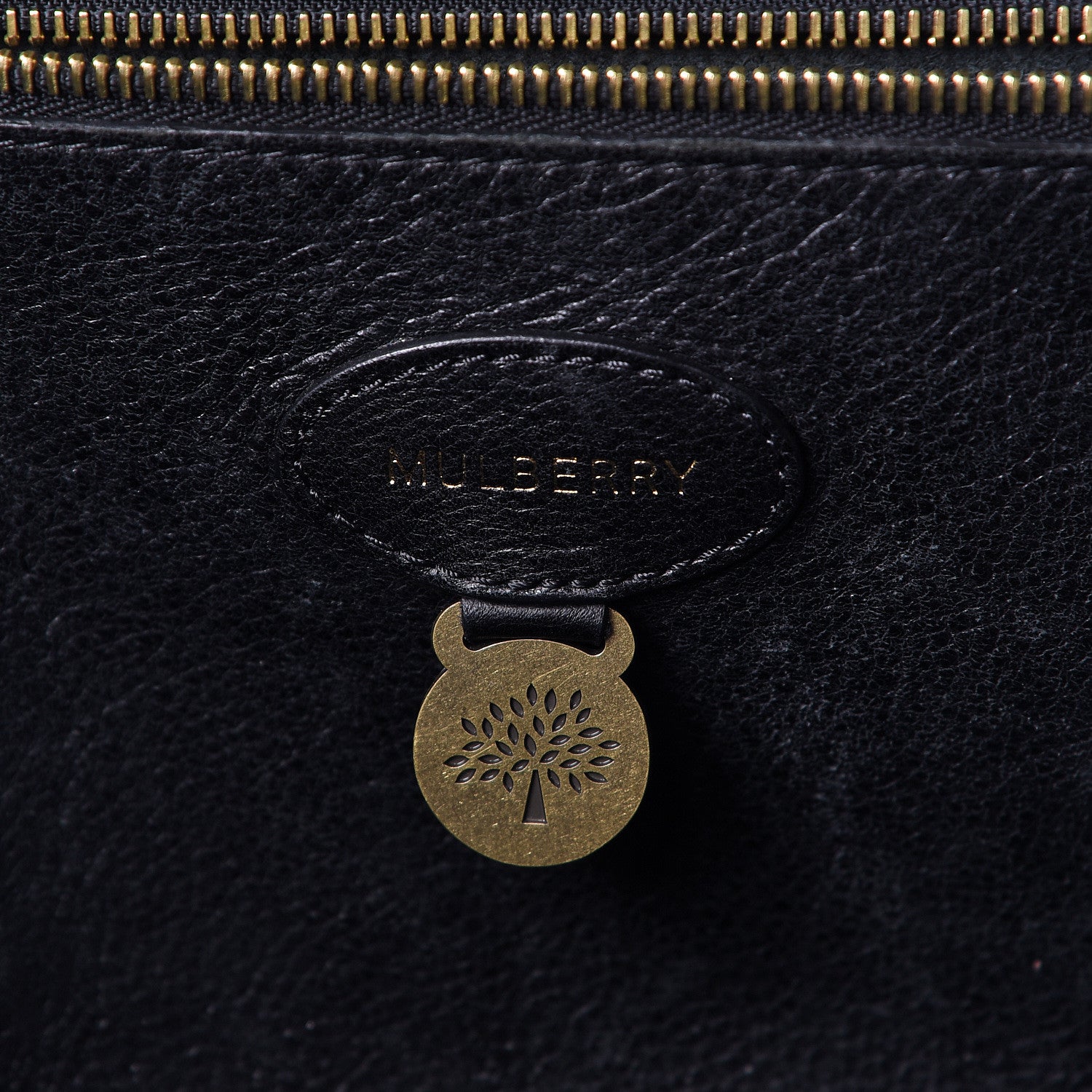 Mulberry Natural Leather Bayswater Tote Black 6 of 17