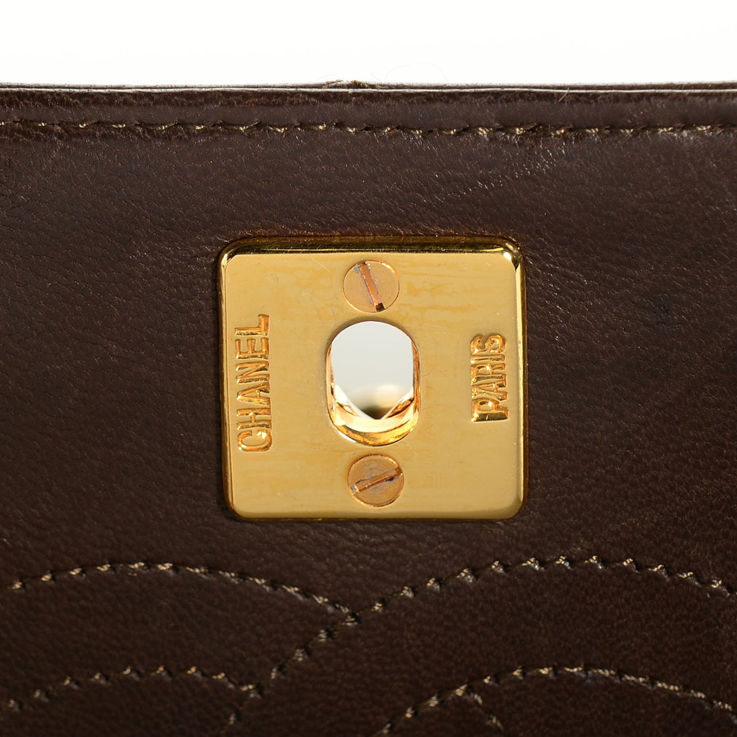 Lambskin Small Double Flap Brown