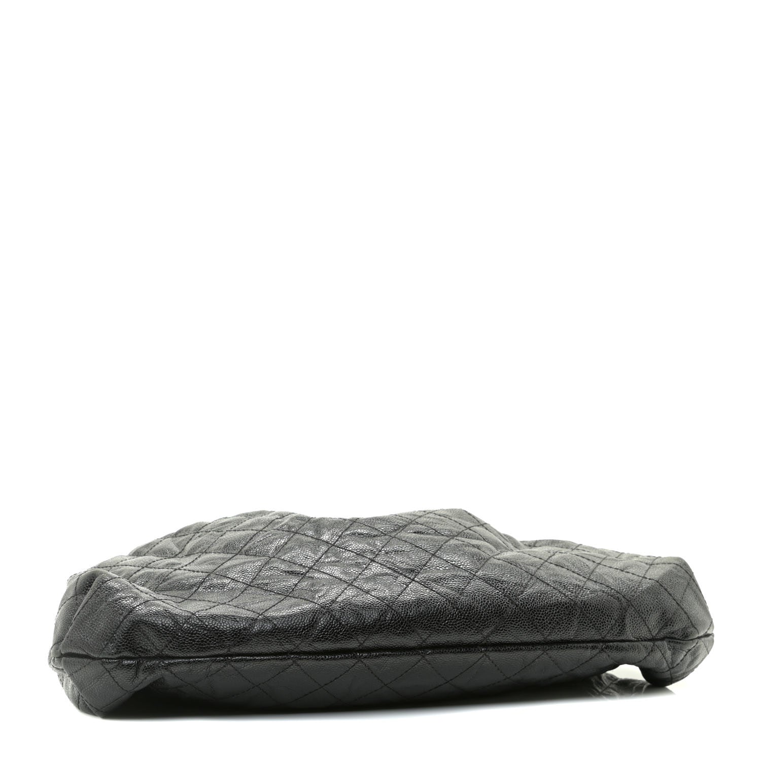 Chanel Caviar Quilted Medium Elastic Shopping Tote Black 3 of 12