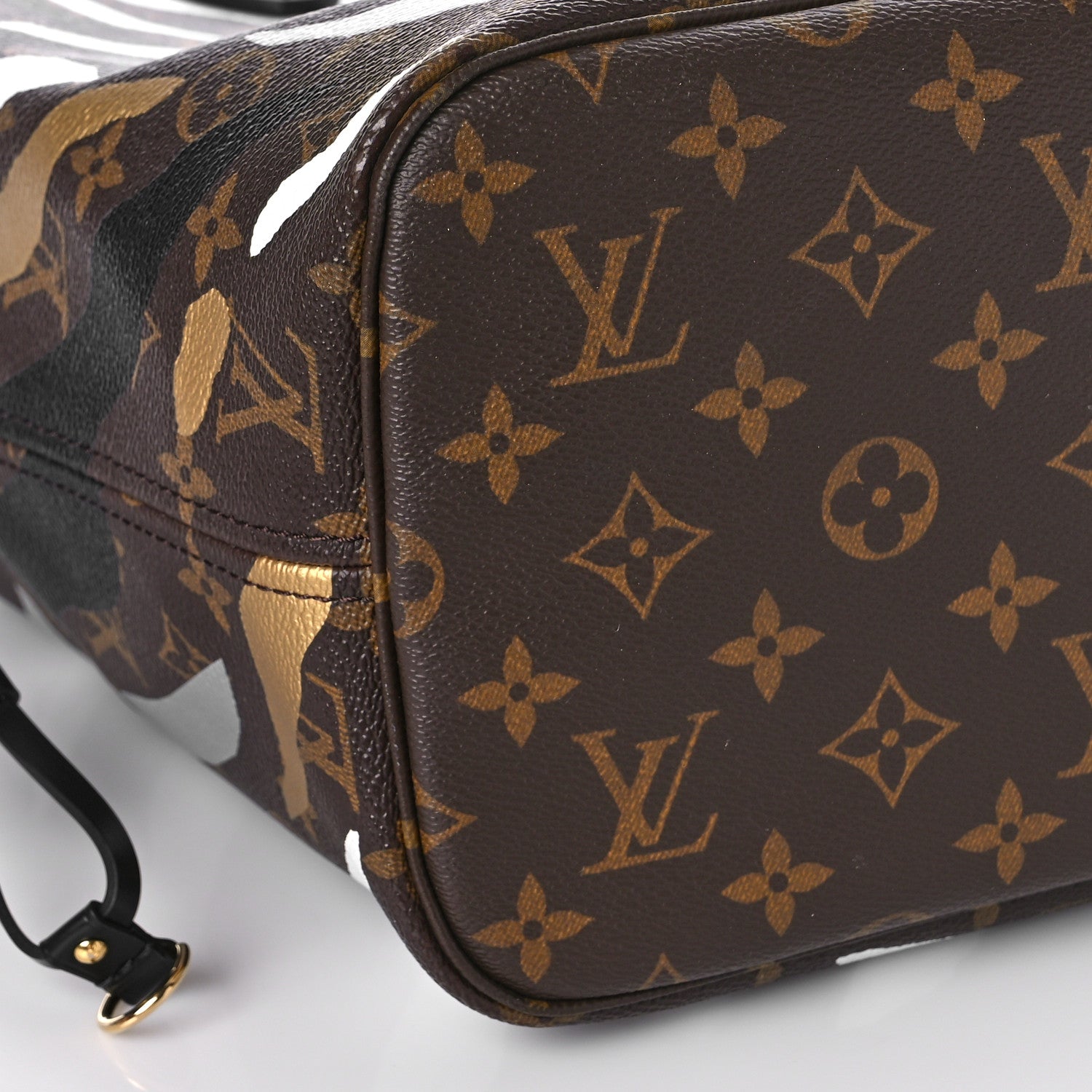 Louis Vuitton X LOL Monogram Neverfull MM Gold Silver 8 of 9