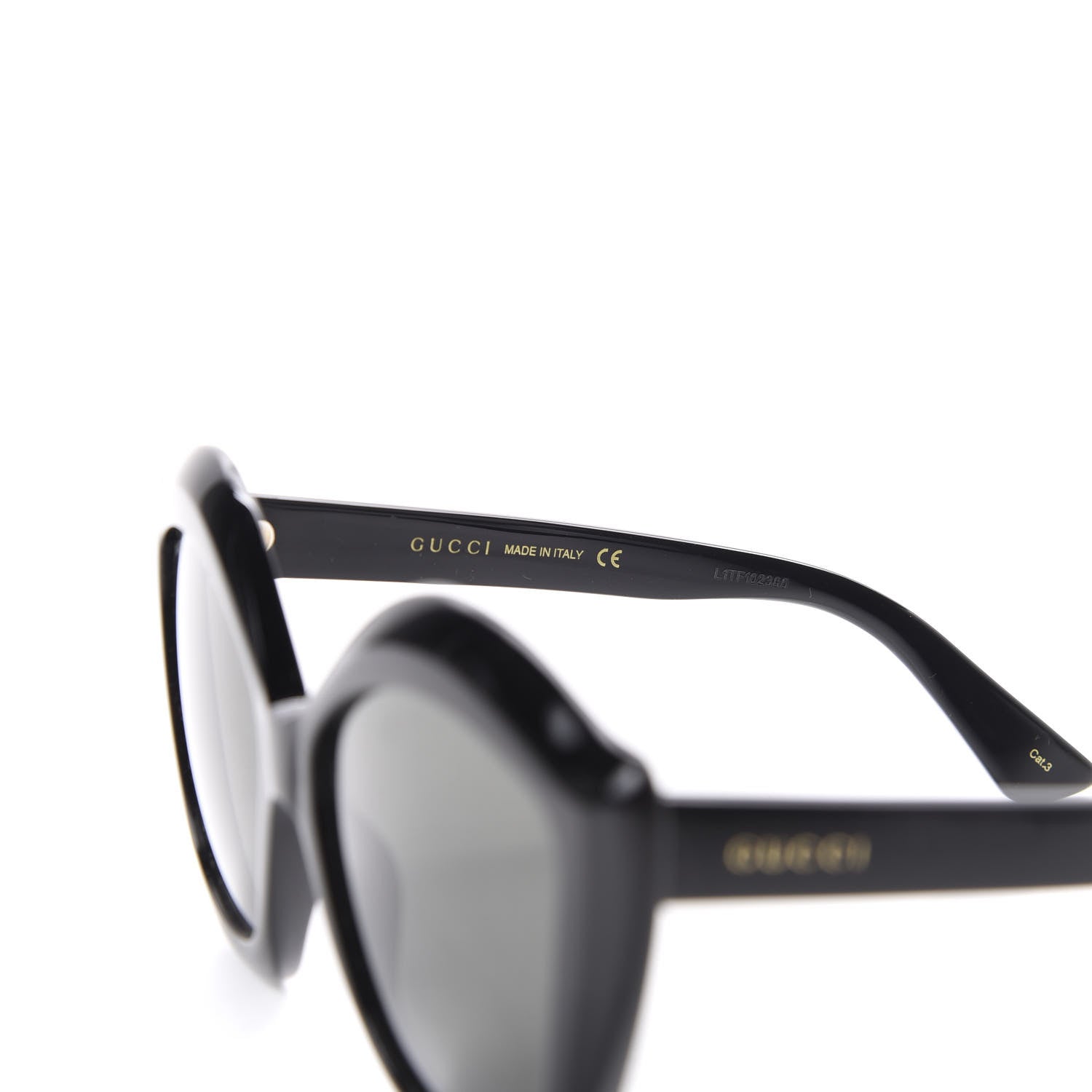 Gucci Cat Eye GG0117S Sunglasses Black 5 of 8