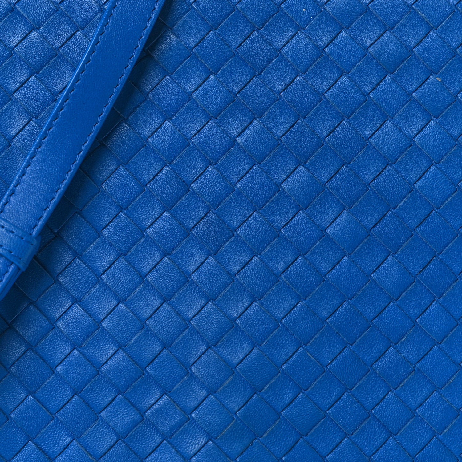 Bottega Veneta Nappa Intrecciato Messenger Bag Blue 6 of 8