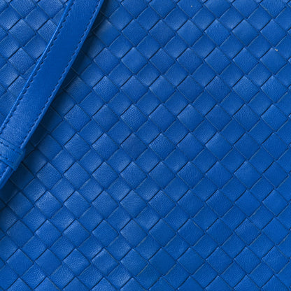 Bottega Veneta Nappa Intrecciato Messenger Bag Blue 6 of 8