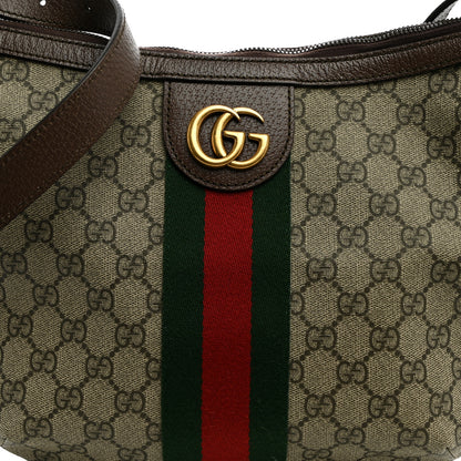 Gucci GG Supreme Monogram Web Small Ophidia Half Moon Hobo Brown 8 of 11