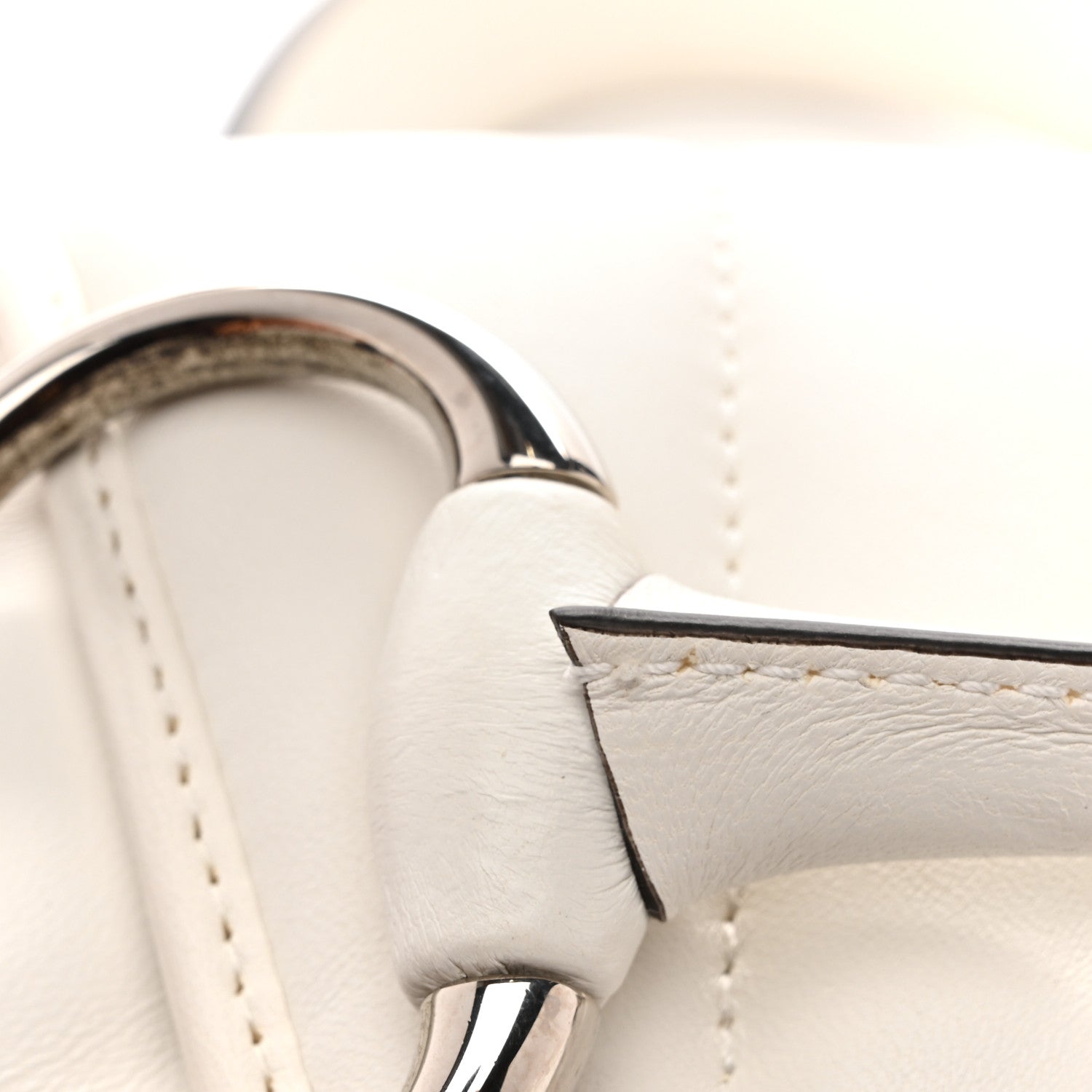 Gucci Nappa Vertical Matelasse Small Maxi Horsebit Chain Shoulder Bag Great White 15 of 15