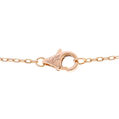 Cartier 18K Pink Gold Diamond Trinity Pendant Necklace 4 of 4