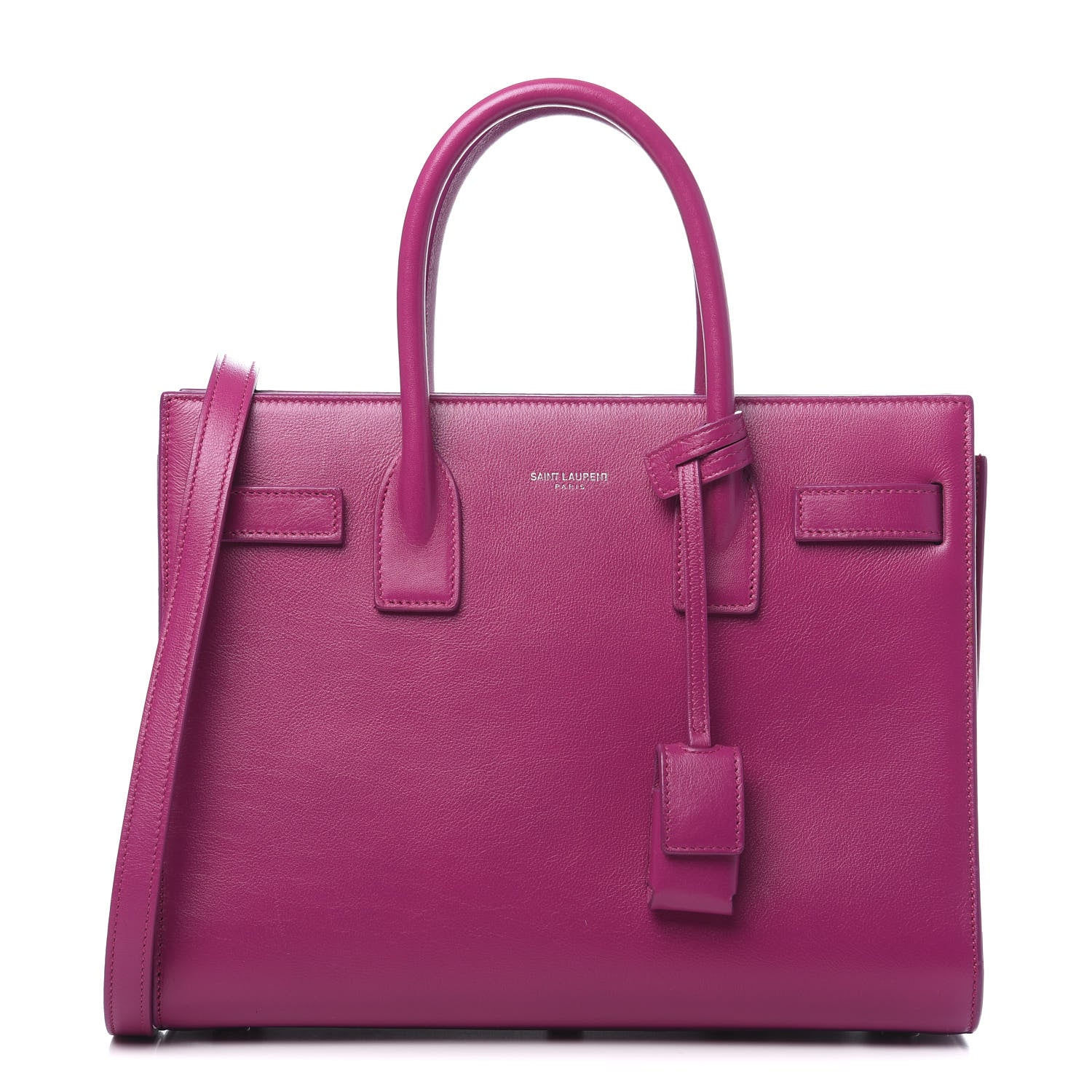 Saint Laurent Calfskin Baby Sac De Jour Fuchsia 1 of 8