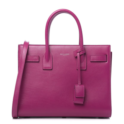Saint Laurent Calfskin Baby Sac De Jour Fuchsia 1 of 8