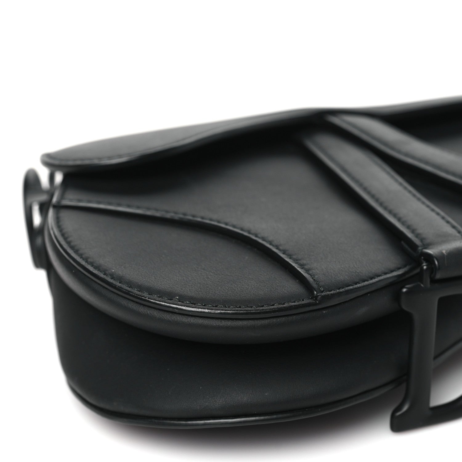 Christian Dior Ultra Matte Calfskin Mini Saddle Bag Black 9 of 11
