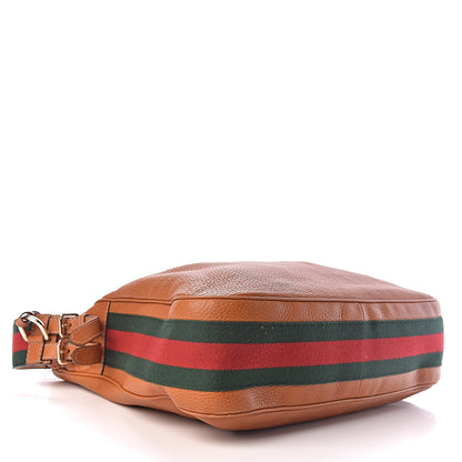 Gucci Pebbled Calfskin Medium Heritage Shoulder Bag Light Tobacco 4 of 13