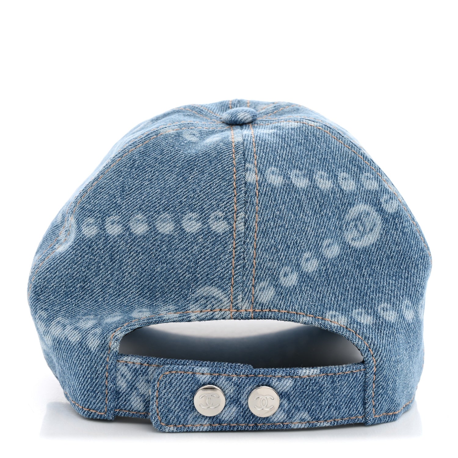 Chanel Denim Cap Hat Blue 6 of 8