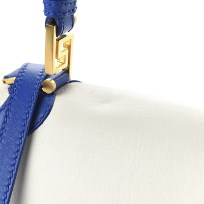 Versace Calfskin Vanitas Crossbody Bag Blue White 10 of 10