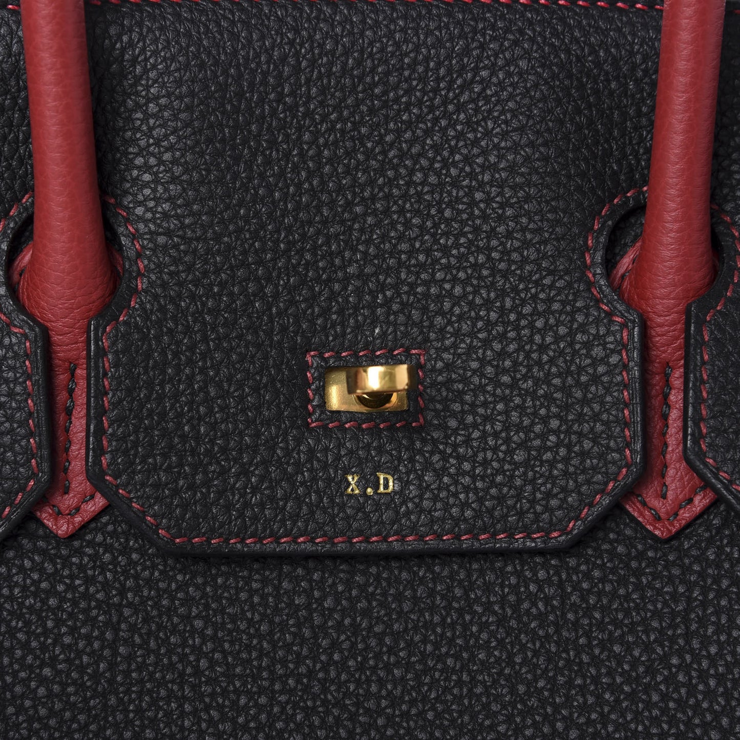 Togo Horseshoe Birkin 35 Black Rouge Grenat