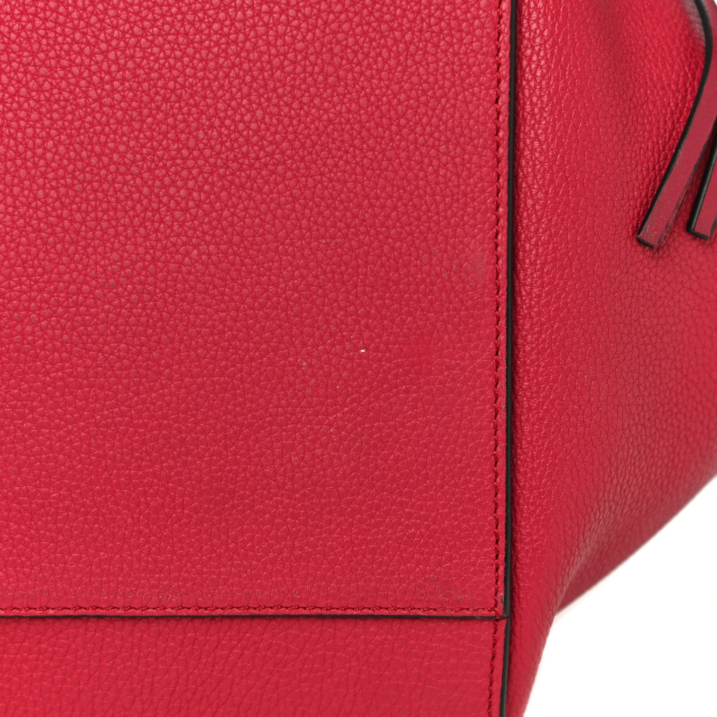 Grained Calfskin Small Hammock Shoulder Bag Raspberry