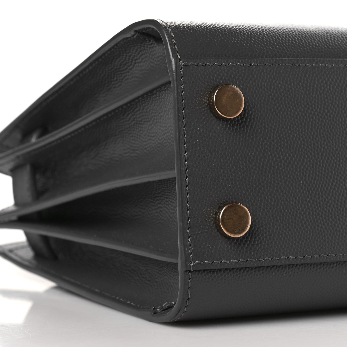 Grained Calfskin Nano Sac de Jour Fog