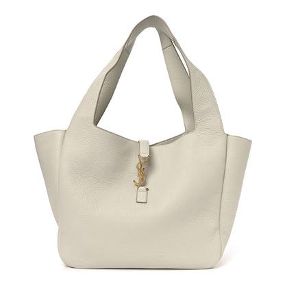 Saint Laurent Grained Deerskin Bea Tote Blanc Vintage 1 of 10