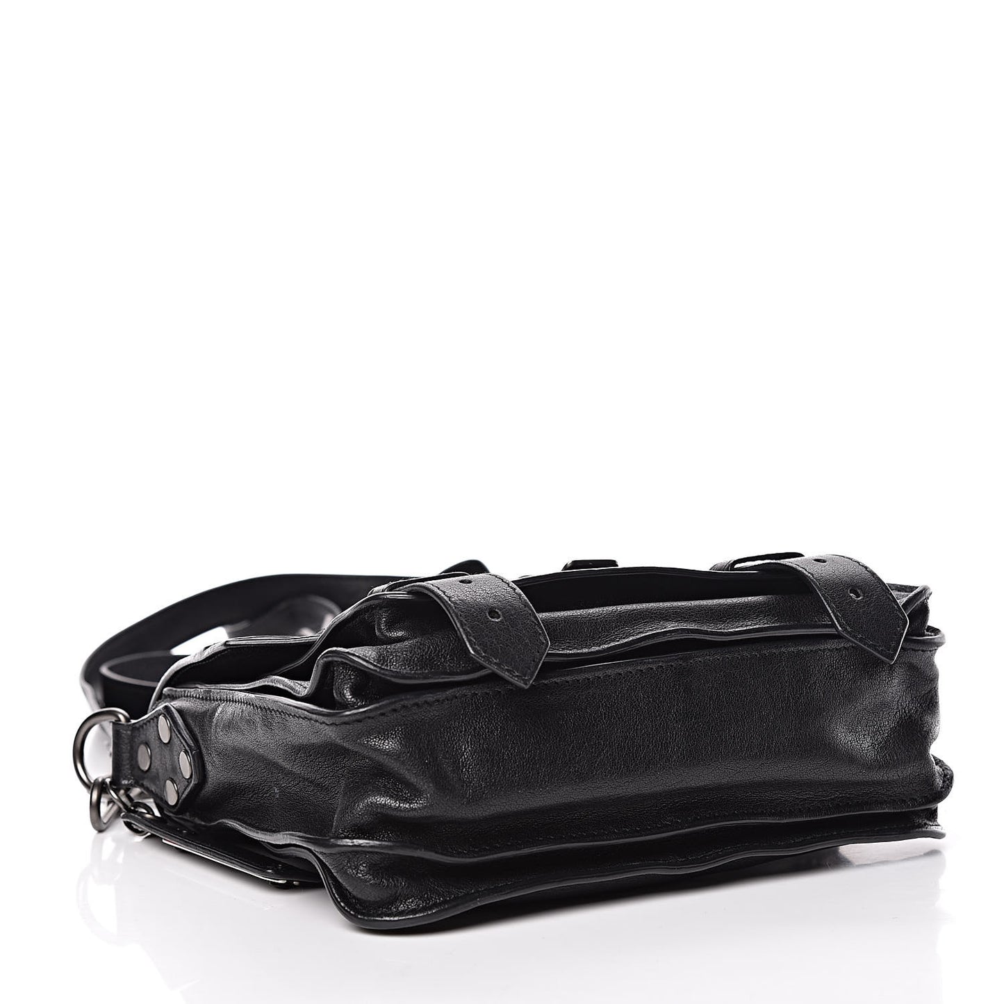 Lambskin PS1 Mini Pouch Messenger Black