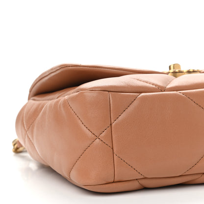 Chanel Lambskin Quilted Medium Chanel 19 Flap Brown 6 of 10