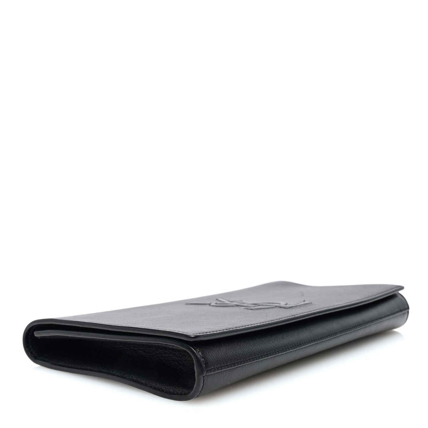 Calfskin Monogram Large Belle De Jour Clutch Black