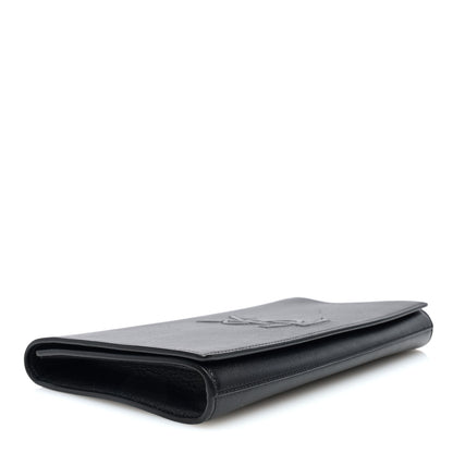 Saint Laurent Calfskin Monogram Large Belle De Jour Clutch Black 4 of 9