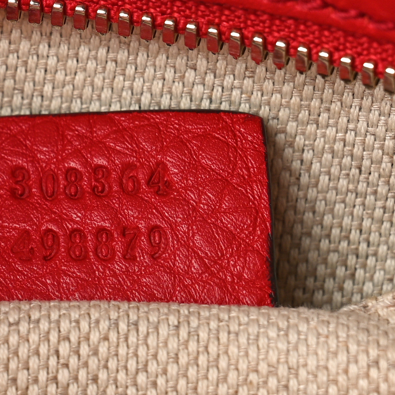 Gucci Pebbled Calfskin Small Soho Disco Bag Tabasco Red 7 of 11