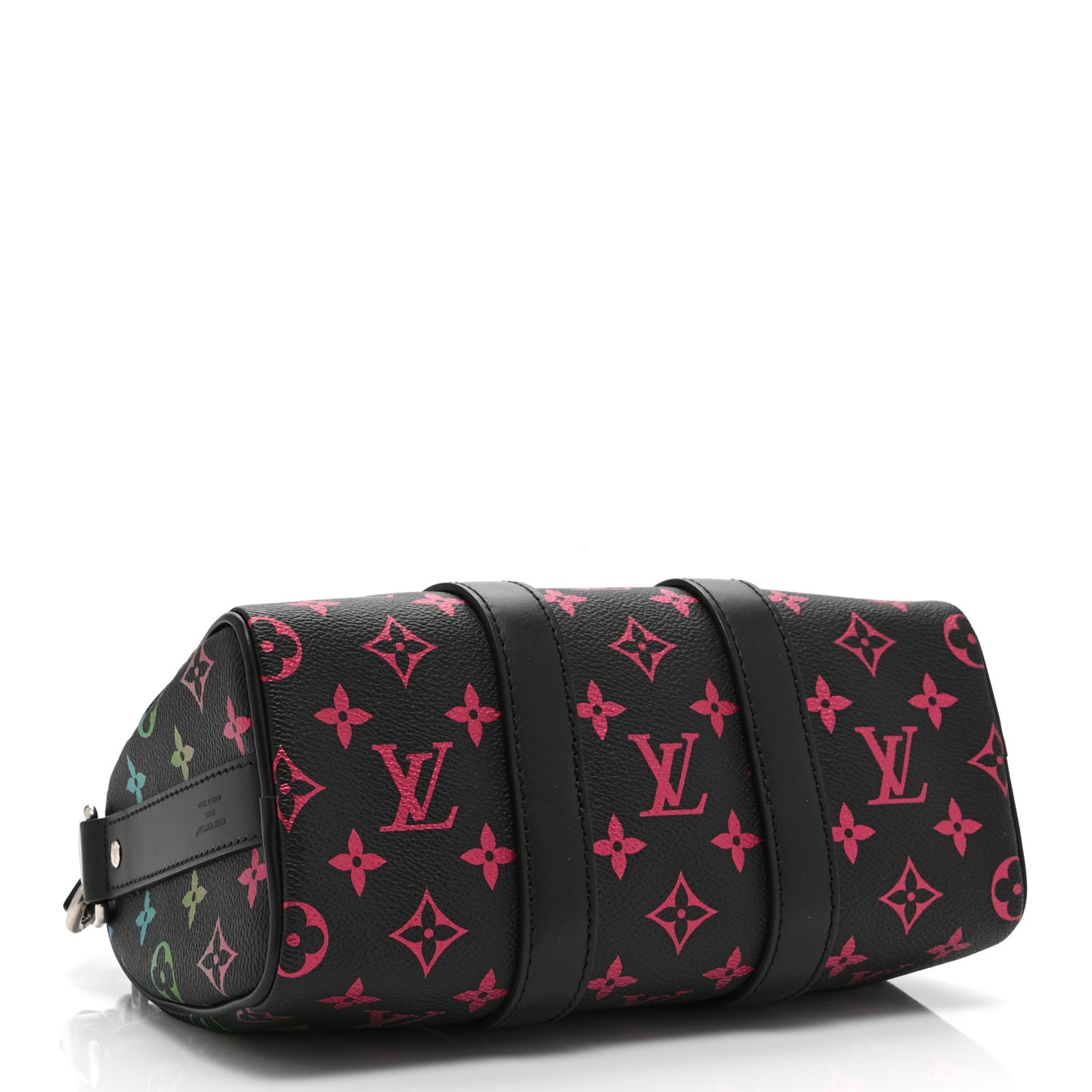 Monogram Iridescent Keepall Bandouliere 25 Black