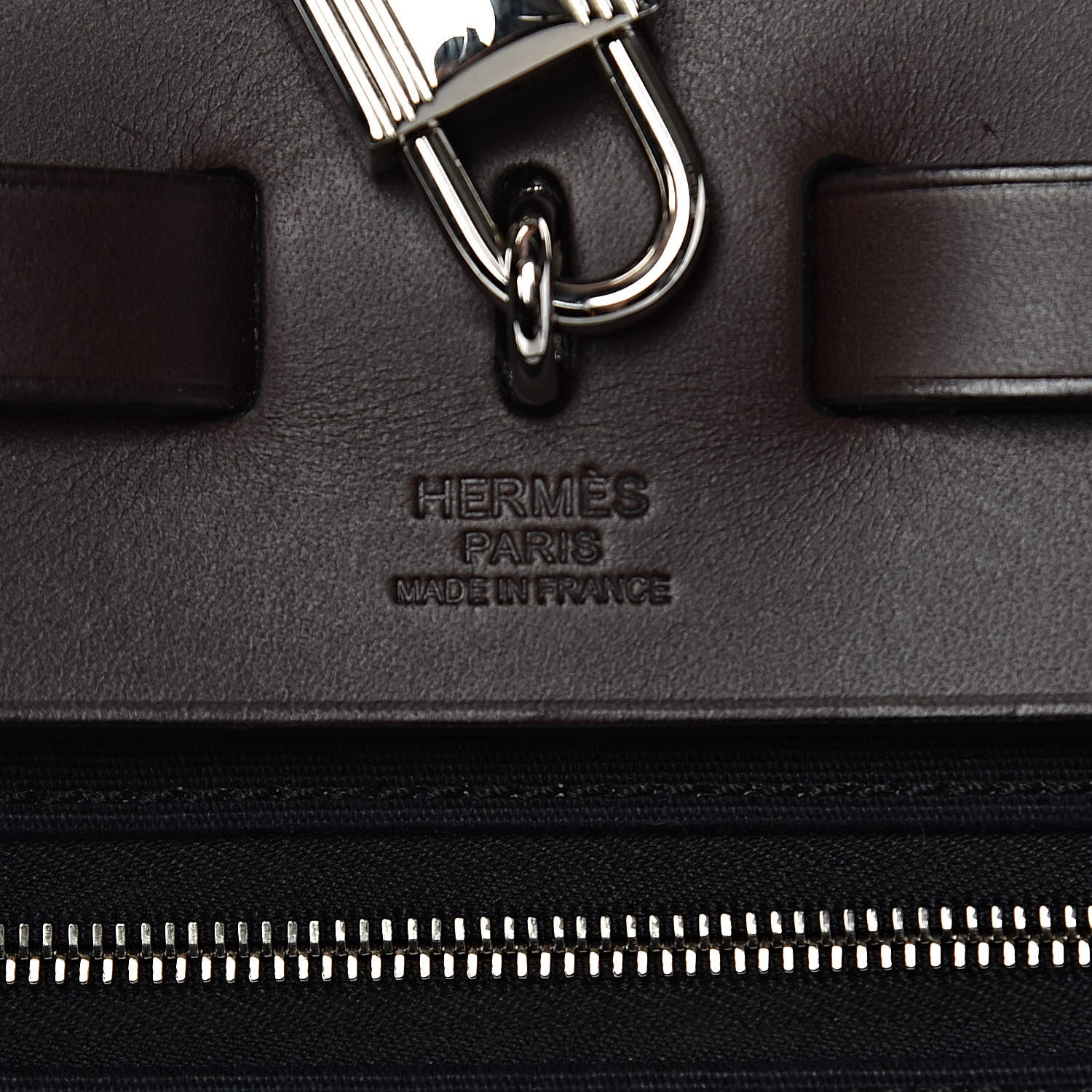 Hermes Toile Vache Hunter Herbag Zip 31 PM Black Ebene 7 of 18