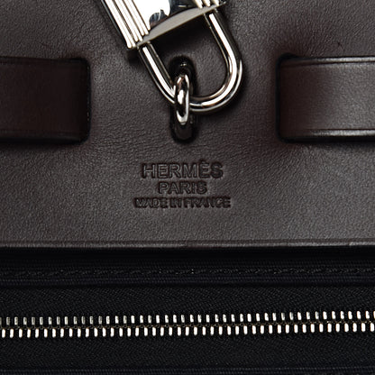 Hermes Toile Vache Hunter Herbag Zip 31 PM Black Ebene 7 of 18