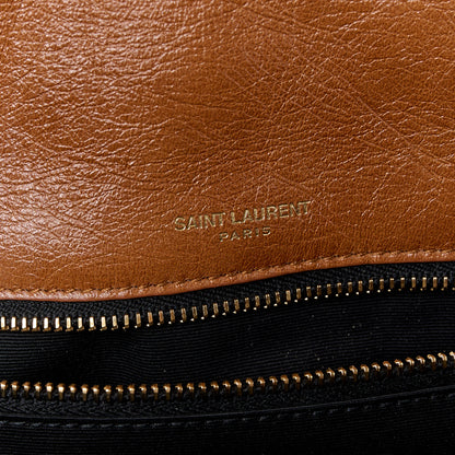 Saint Laurent Crinkled Calfskin Matelasse Monogram Medium Niki Chain Satchel Caramel 6 of 11