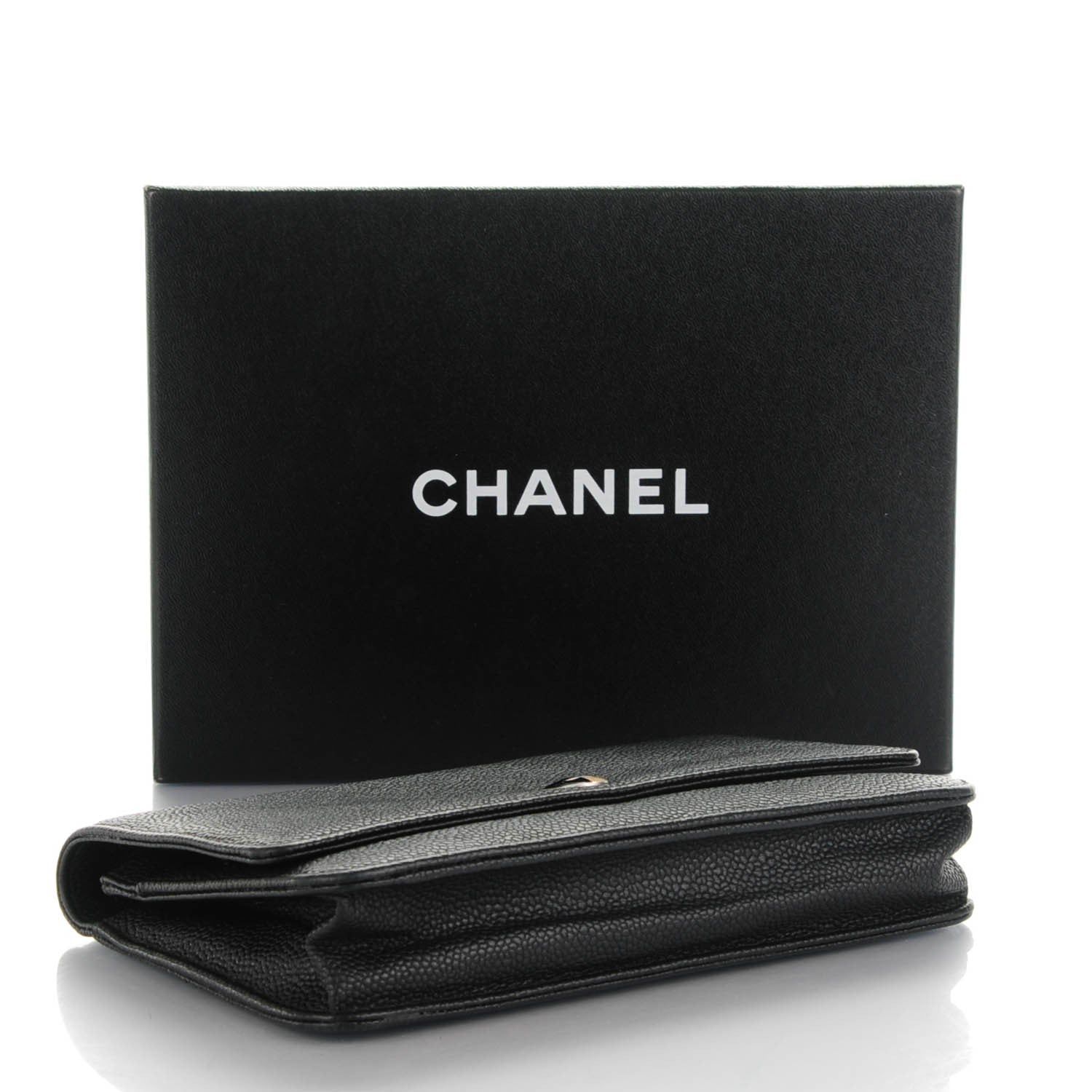 Chanel Caviar Wallet On Chain WOC Black 4 of 9