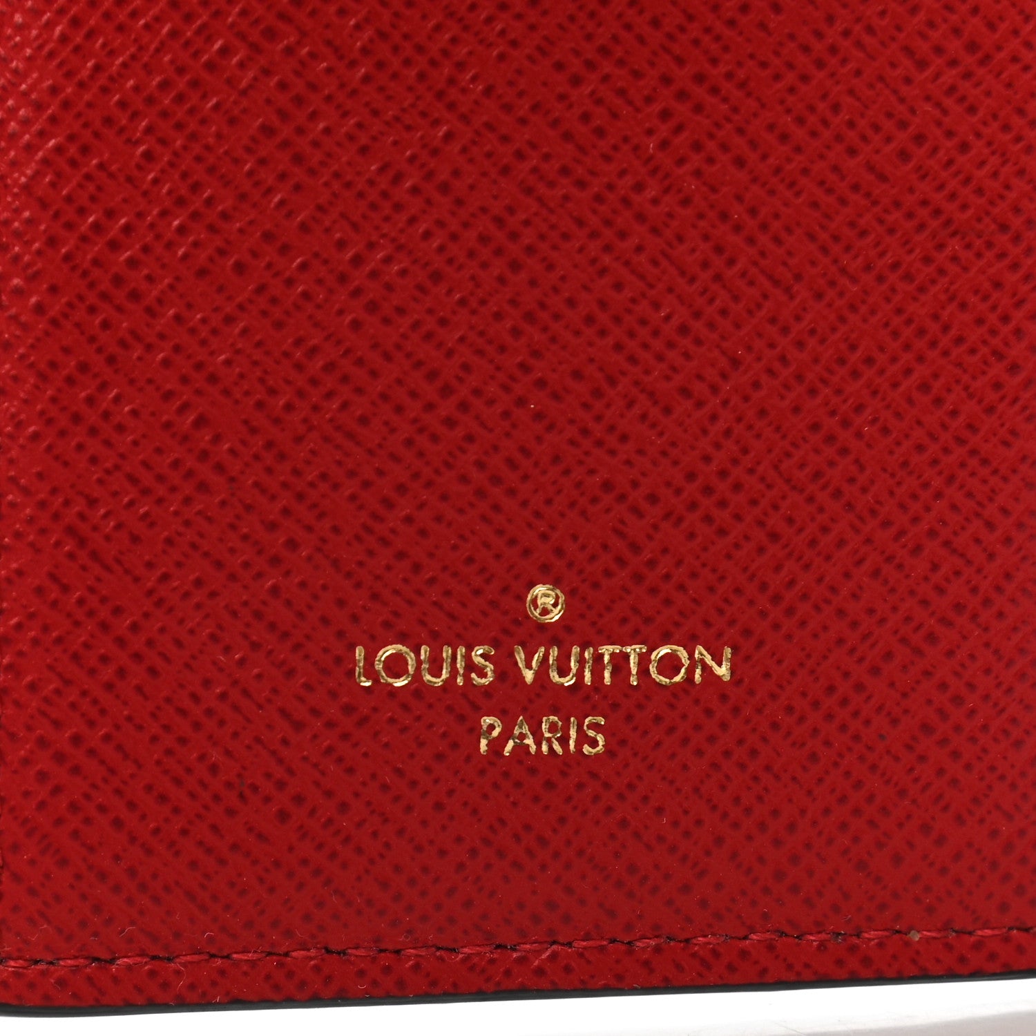 Louis Vuitton Damier Ebene Victorine Wallet Red 6 of 7