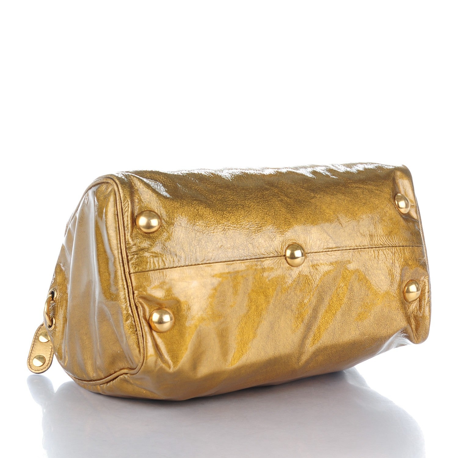 Gucci Patent Medium Babouska Boston Gold 4 of 8