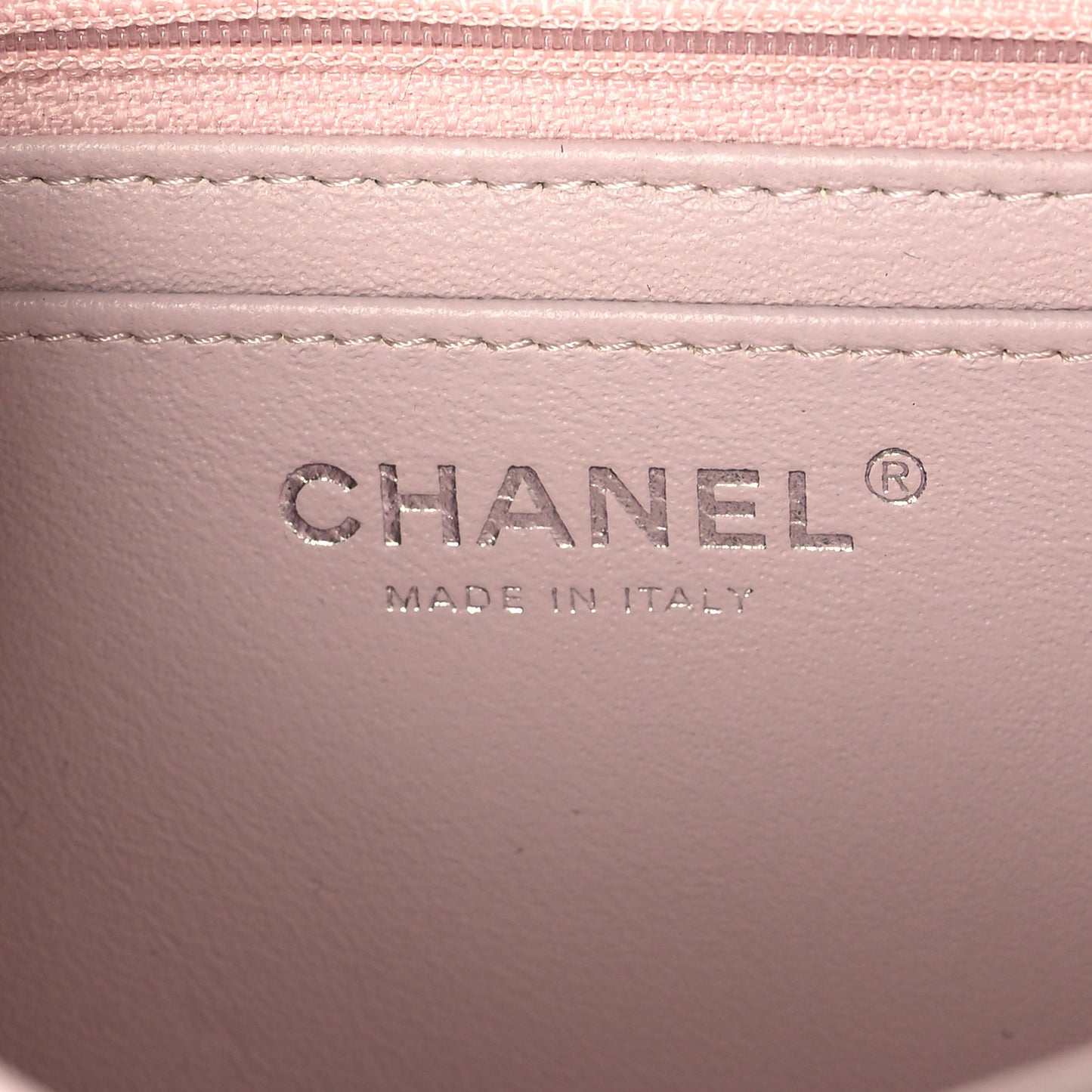 Lambskin Quilted Mini Rectangular Flap Light Purple