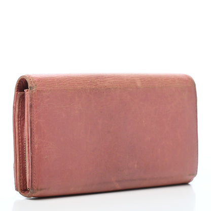 Balenciaga Agneau Classic Hardware Money Wallet Rose Bruyere 3 of 17
