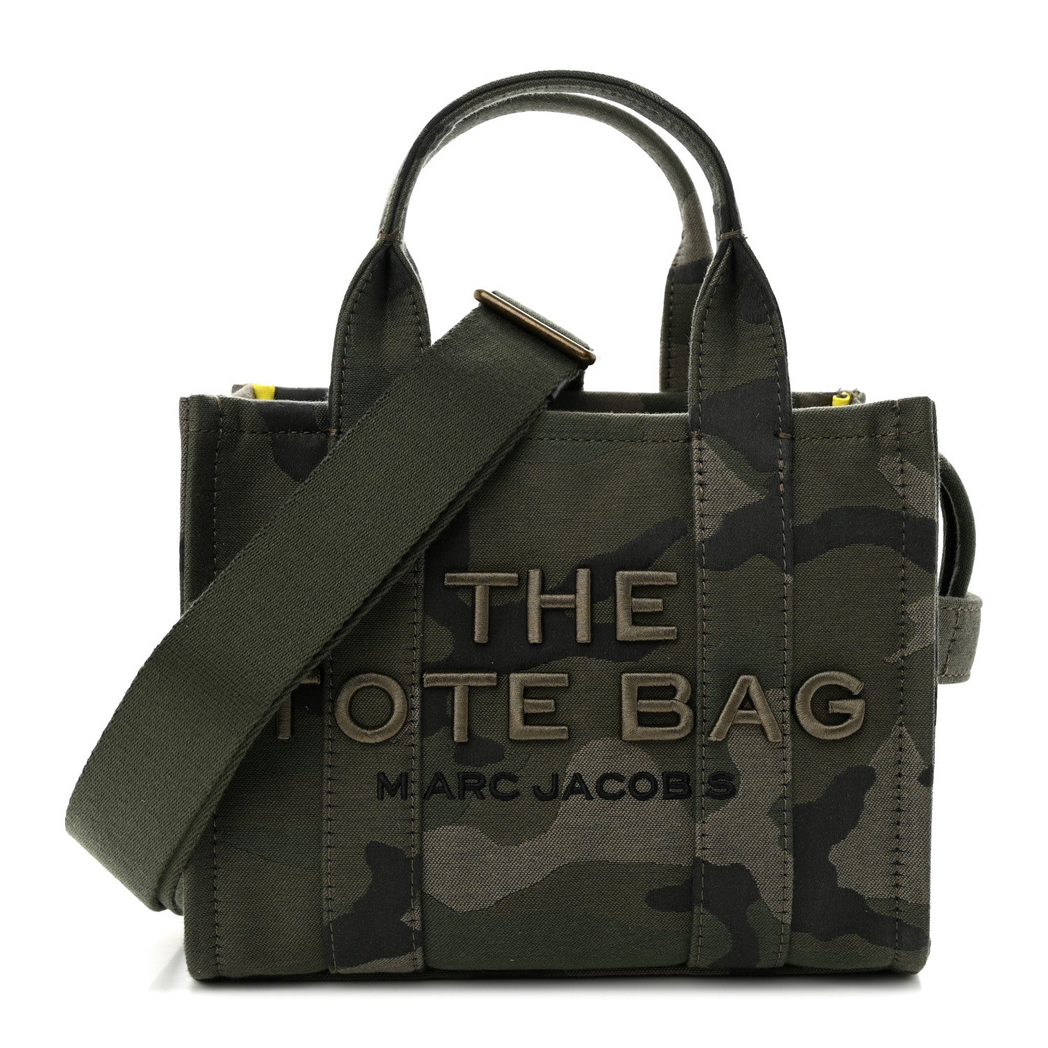 Marc Jacobs Canvas Camouflage Small The Tote Bag Khaki 1 of 13
