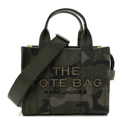 Marc Jacobs Canvas Camouflage Small The Tote Bag Khaki 1 of 13