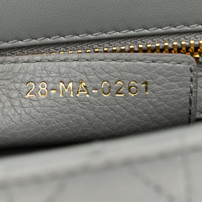 Christian Dior Calfskin Cannage Small Caro Bag Grey 7 of 11